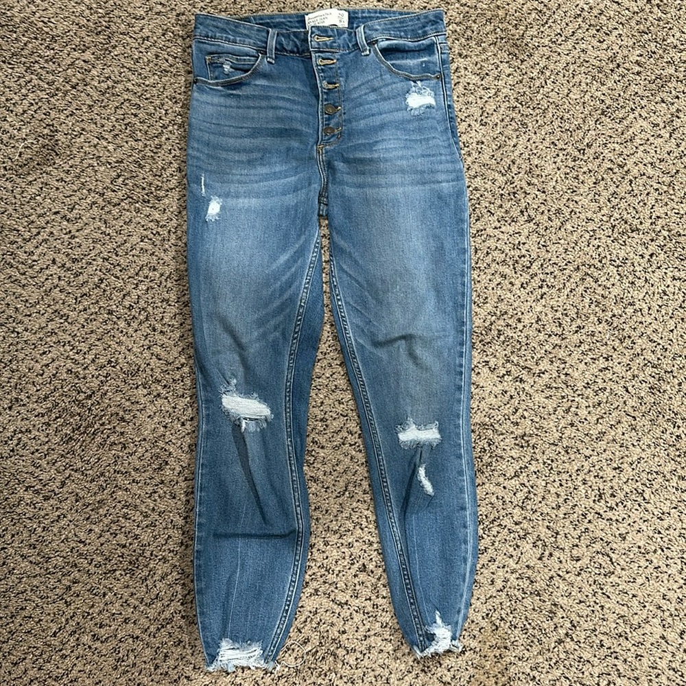 A&F Ankle Jean High Rise